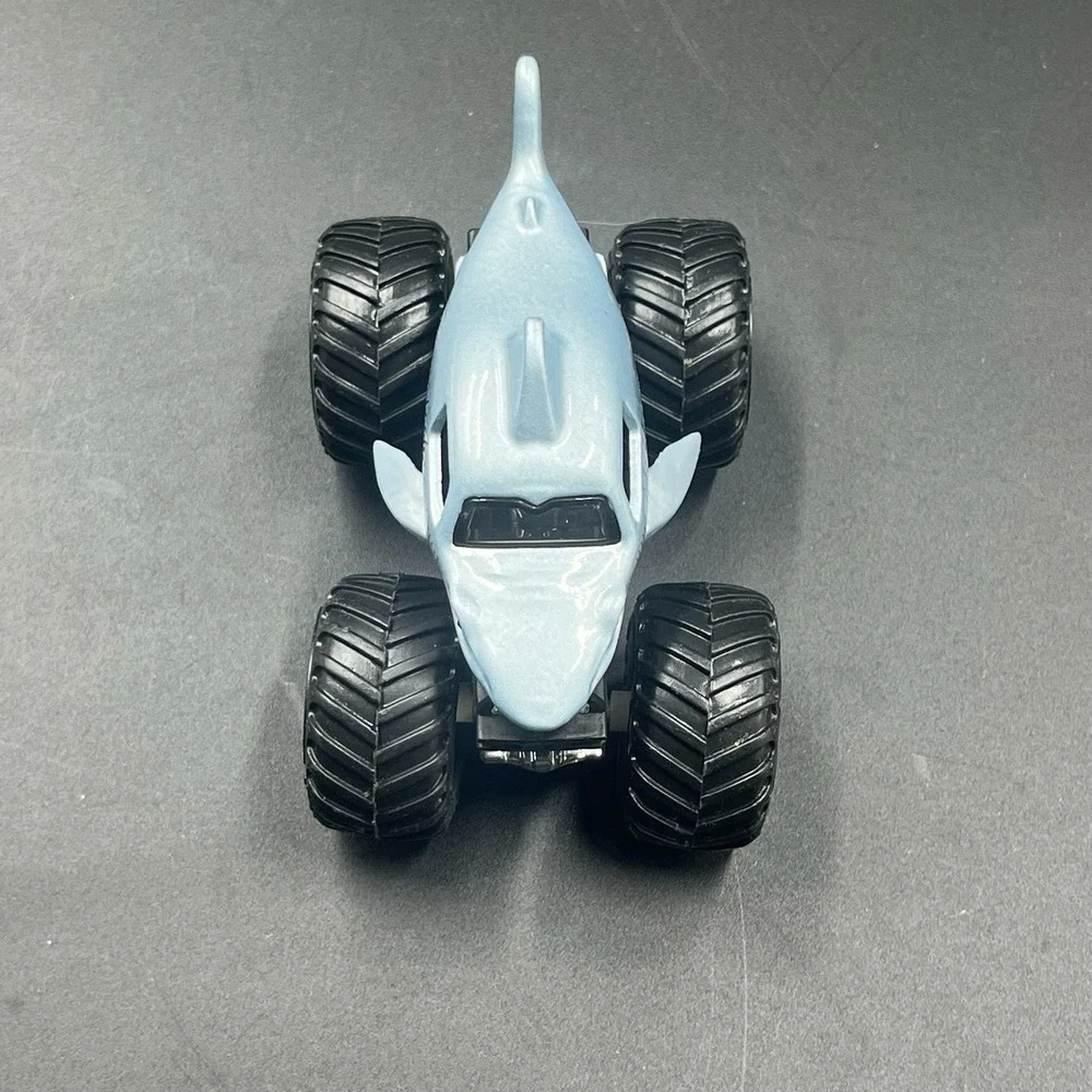 Monster Jam Megalodon Overcast Loose Truck HTF 1/64 Diecast Over‎ Cast Gray